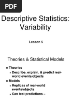 SD 05 Descriptive Statistics - Variability