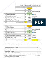 Weld Capacity Calculation