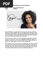 Descritiptive Text Oprah Winfrey