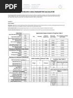 Calculation of Cable Data