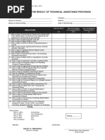 Technical Provision Checklist