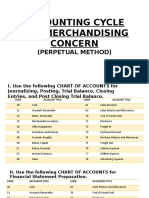 Accounting Cycle For Merchandising Concern