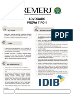 Idib 2019 Cremerj Advogado Prova PDF