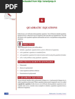 Qudratic Equations