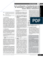 Resuldatos de Fiscalización de Predio No Tiene Efecto Retroactivo.