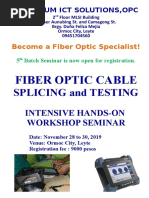 Fiber Optics Leaflets - 5th - Nov.25-27,2019 - SPECTRUM ICT