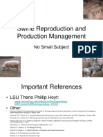 Swine Reproduction and Production Management