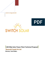 100 KWP Solar Power Plant Technical Proposal PDF