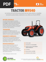 Southmaq Tractor Tradicional Ficha Tecnica Del Tractor Tradicional Kubota m9540dt 1208828 PDF