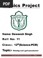 1 Done Physics - Project-Moving-Coil-Galvanometer PDF