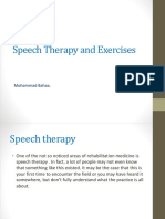 Speech Therapy