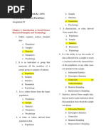 Psychological Statistics - Basic Terms