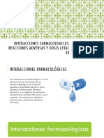 Interacciones Farmacologicas, Reacciones Adversas y Dosis Letal