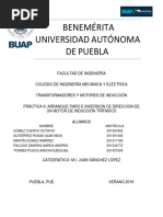 BENEMÉRITA UNIVERSIDAD AUTÓNOMA DE PUEBLA, Transformadores, Inversion de Giro de Un Motor