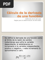 Derivada de Una Funciòn Cal 1