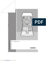 Siemens Dishwasher Manual