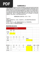 EJERCICIO de Programación Lineal Entera