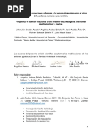 Frecuencia de Las Reacciones Adversas A La Vacuna Bivalente Contra El Virus Del Papiloma Humano Una Revisión.