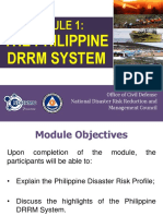 Module 1 - Philippine DRRM System