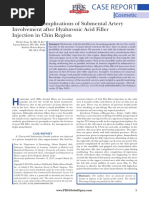 Managing Complications of Submental Artery Involvement After Hyaluronic Acid Filler Injection in Chin Region