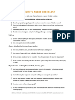 Physical Security Audit Checklist PDF