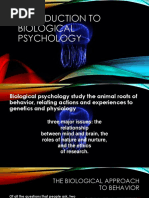 Introduction To Biological Psychology