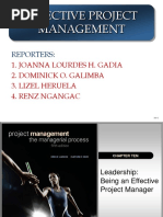 Chapter 10 - Leadership & Project Managers