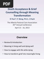 Death Acceptance and Grief Counselling