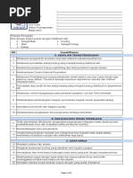 Form Penilaian Evaluasi House Keeping