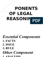 Components of Legal Reasoning