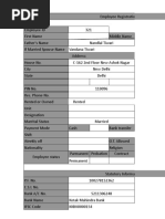 Employee Registration Form