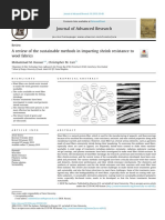 A Review of The Sustainable Methods in Imparting Shrink Resistance To