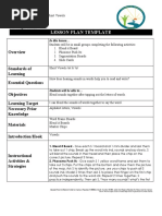 Lesson Plan Template and Reflection