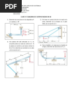 CLASE No 7 EQUILIBRIO DE CUERPOS RIGIDOS EN 2D