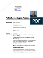 Currculum Profesional RAFAEL JOSE AGUIN