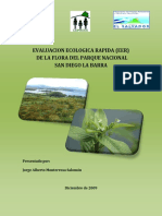 Evaluacion Ecologica Rapida Flora Parque Nacional San Diego Barra PDF