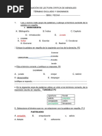 Evaluaciòn de Lectura Critica de Mensajes