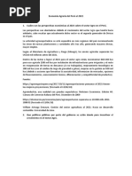 Economia Agraria Al 2021 en Perú