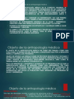 Objeto de La Antropología Médica