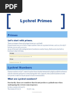 Prime Lychrels