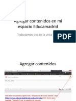 Agregar Contenidos en Mi Espacio Educamadrid