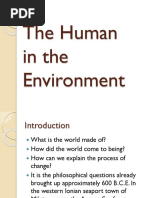 The Human ENVIRONMENT