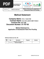 Method Statement Application of Intumescent Paint Fire Proofing PDF