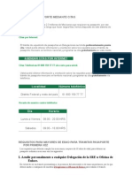 Trámite de Pasaporte Mediante Citas