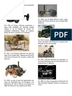 Línea de Tiempo Sobre El Automóvil y Exposición Sobre Los Tipos de Vehículos