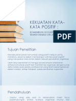 Kekuatan Kata-Kata Positif