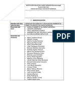 Plan de Área Ciencias Naturales 2019