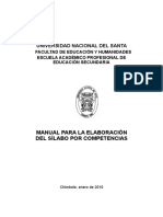 Manual de Elaboración de Sílabos Por Competencias