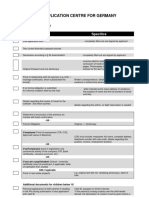 VISIT VISA CHECKLIST Recent