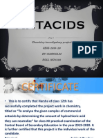 Chemistry Investigatory Antacids